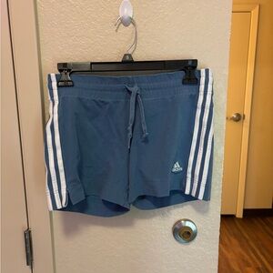 Adidas Blue Shorts with White Accents